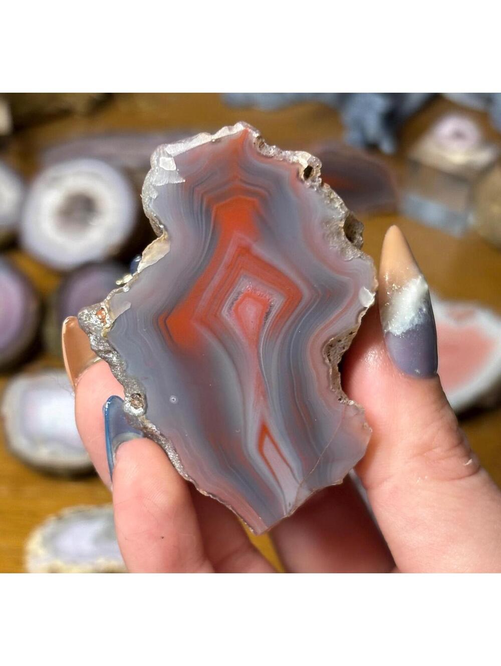 Queensland Creek Agate • Natural Australian Banded Stone •